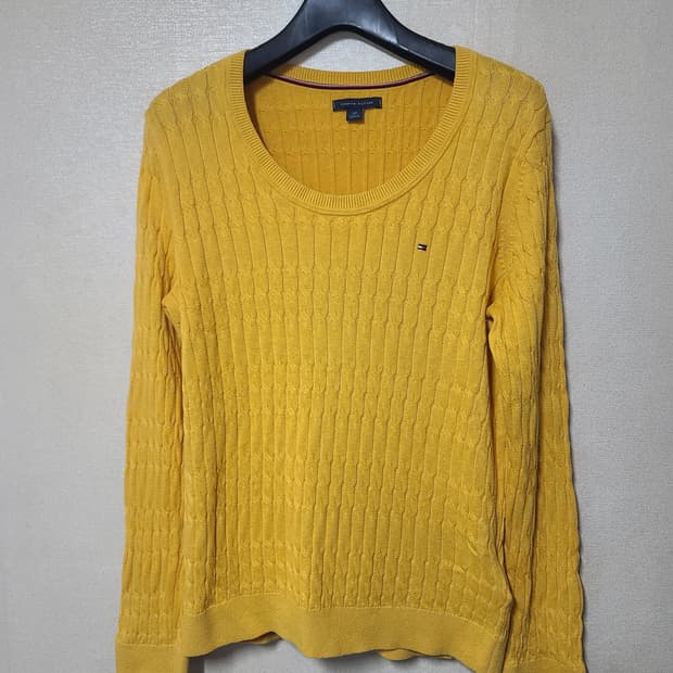 타미힐피거 케이블 코튼니트