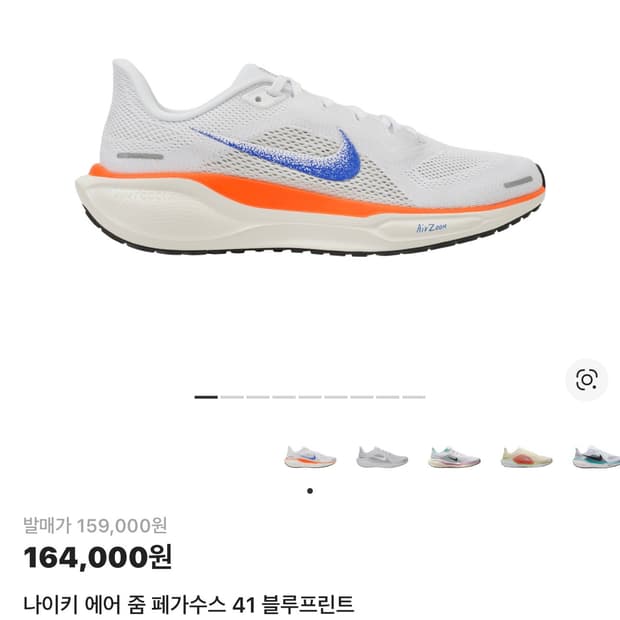 나이키 에어 줌 페가수스 41 블루프린트