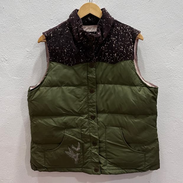 올드네이비 프로스트프리 푸퍼 다운 패딩 조끼M-L