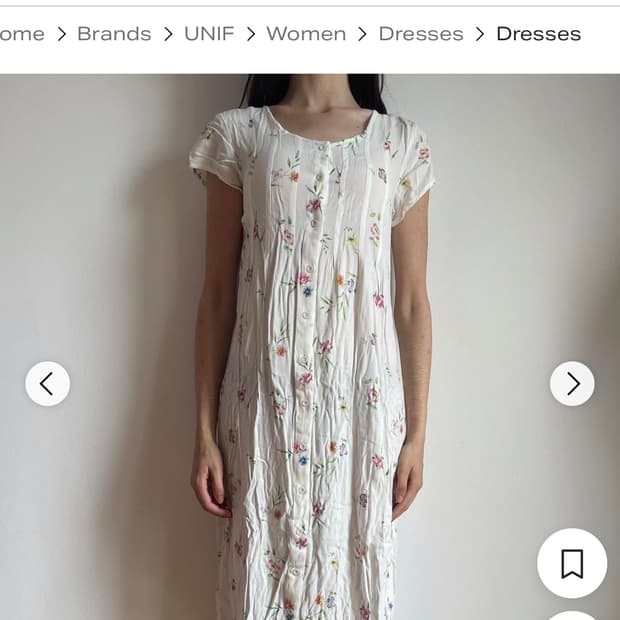 Unif 유니프 꽃무늬 원피스 플로럴 드레스