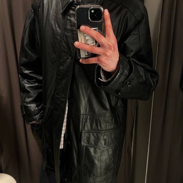 vtg lambskin carcoat