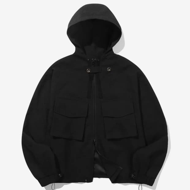 트릴리온 윈드 브레이커 후드 크롭 자켓