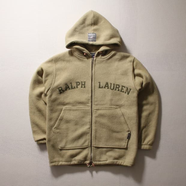 Polo 폴로 랄프로렌 베이지 기모 퀄팅 후드집업 