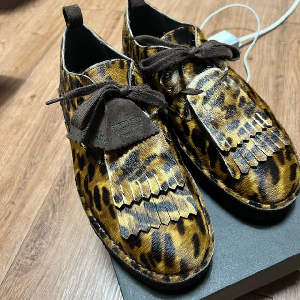 클락스 x 엔지니어드가먼츠 데저트 칸 레오파드 uk 9