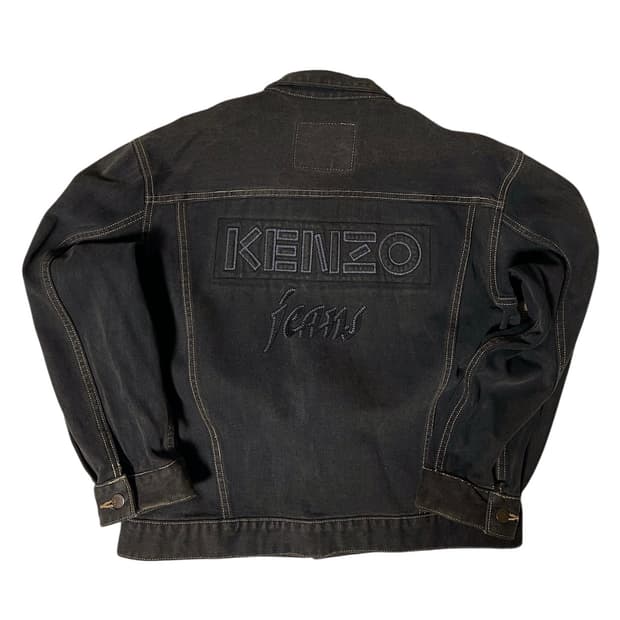 KENZO Jeans 블랙 데님 자켓