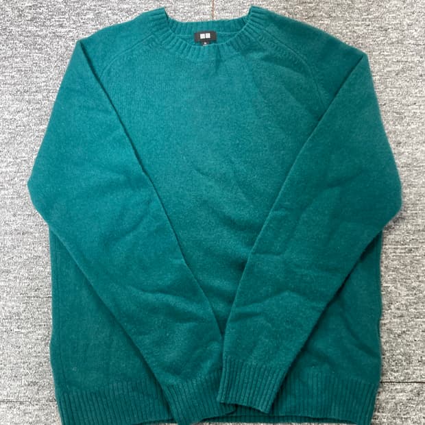 유니클로 램스울 크루넥 스웨터 XL