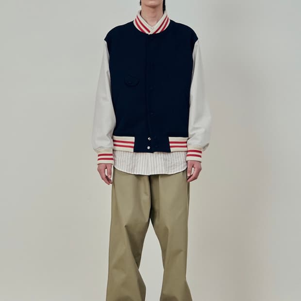 STU 스트라이프 바시티 L사이즈