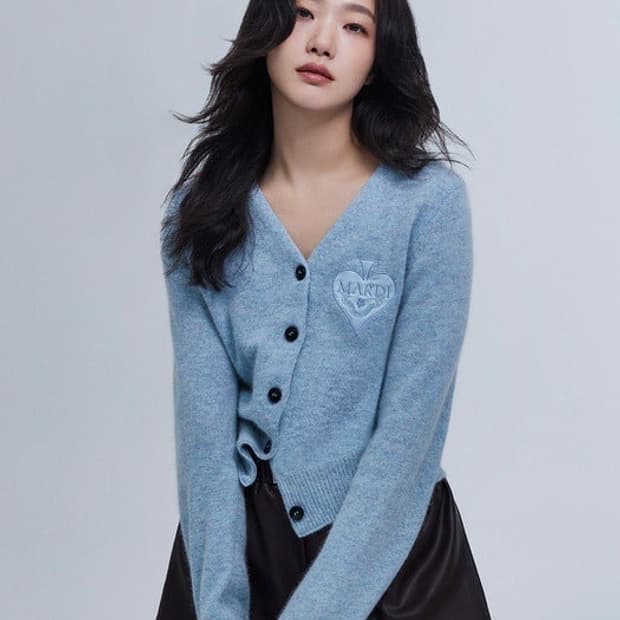 마르디 메크르디 가디건 브이넥 스페이드 민트