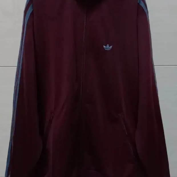 아디다스 BB트랙탑 마룬 와인 버건디 저지 져지집업 85/XS