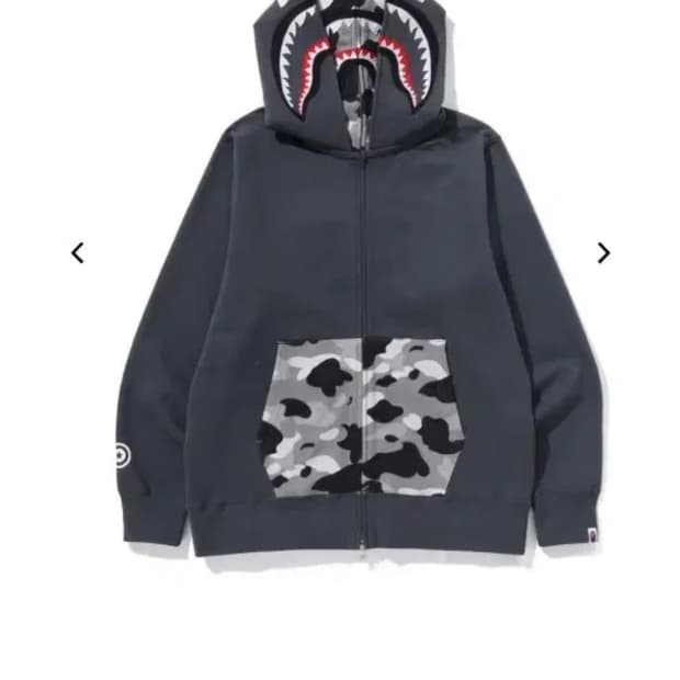 베이프 1st 카모 더블샤크 후드집업 M