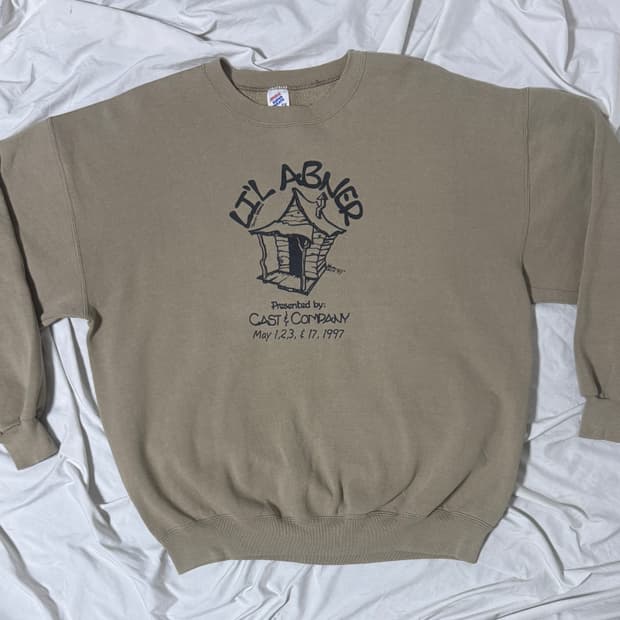 90s usa Li’l Abner 뮤지컬 머천 스웨트셔츠 Jerzees