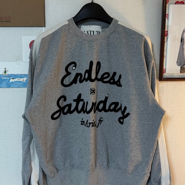 [M]세터 엔들리스 세터데이 스웻셔츠 맨투멘 그레이