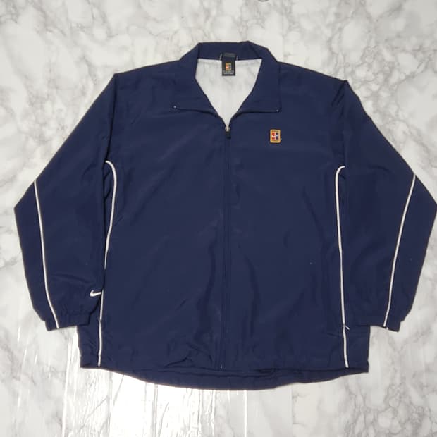 나이키 테니스로고 바람막이 오버핏 자켓