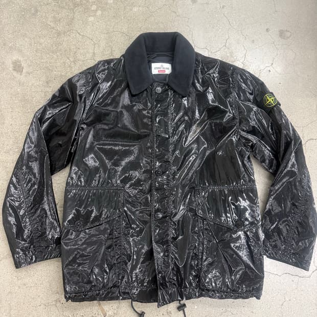 stone island x supreme new silk jacket
