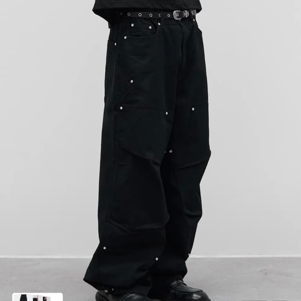 9999아카이브 Jewelry Revet Double Knee Pants