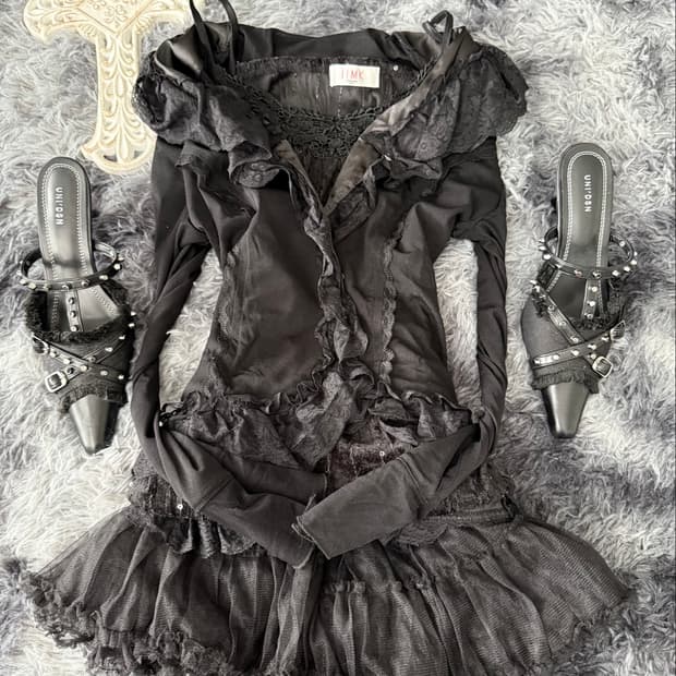 블랙베일상의set