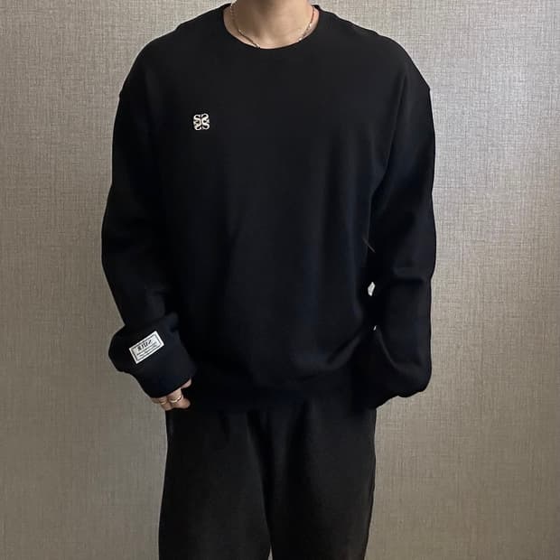 SATUR 세터 스몰로고 오버핏 스웻셔츠 XL