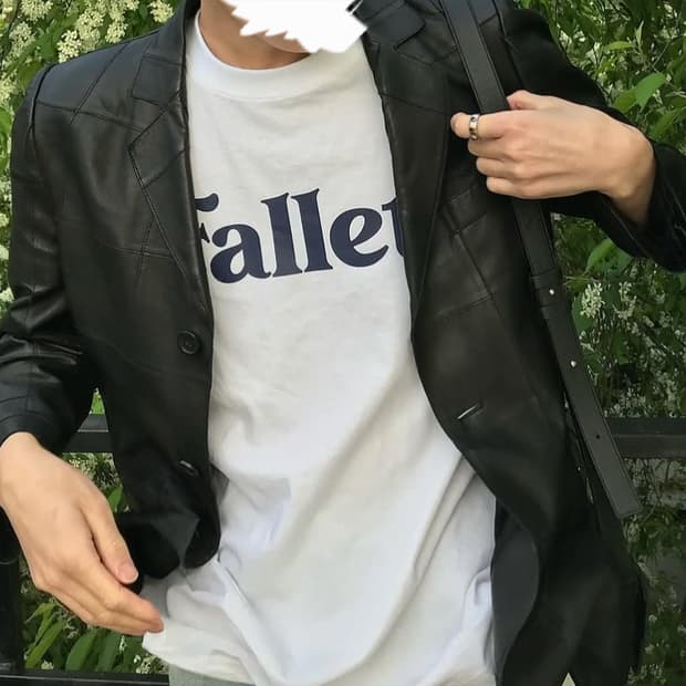 [정품] 아르마니 꼴레지오니 블랙 가죽 자켓 48사이즈