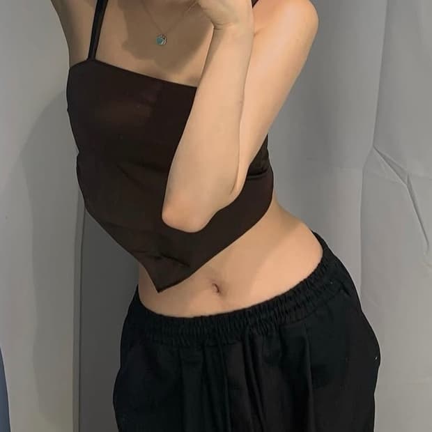 새틴 나시 h&m