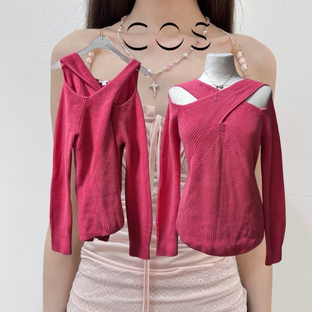 COS Organic Cotton Draped Panel Sweater