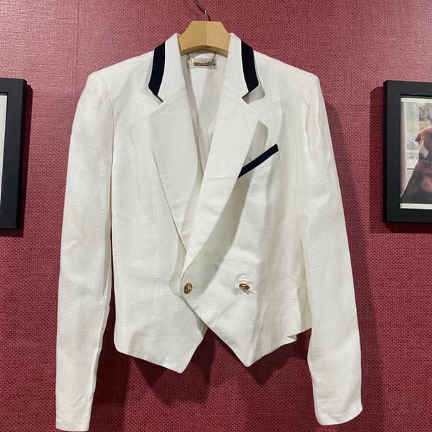 MERA 아이보리 트위드 자켓