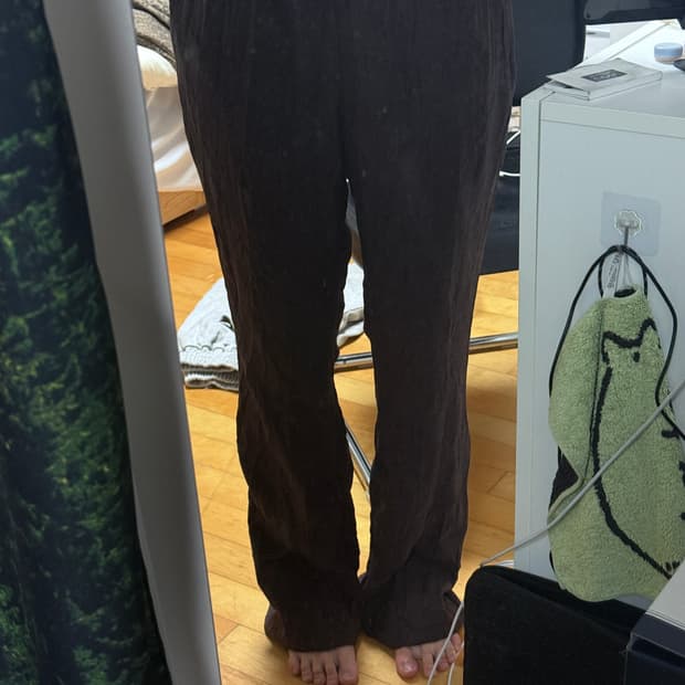 엔조블루스 브라운 니트 바지