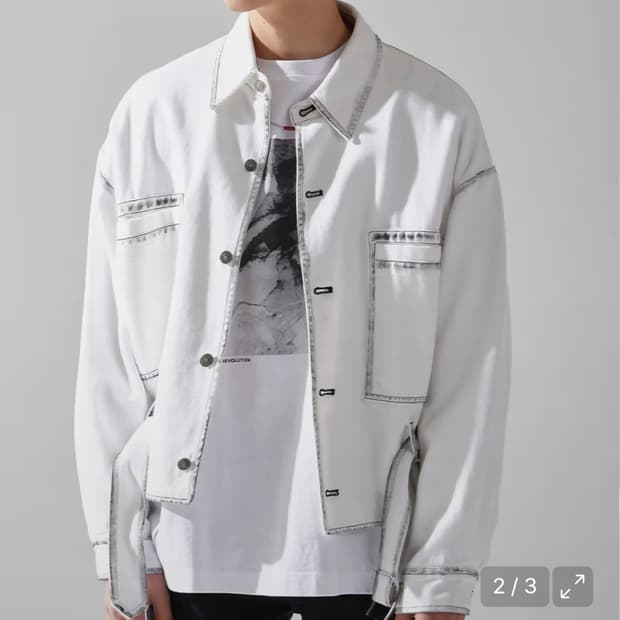 메종미네드 화이트데님자켓