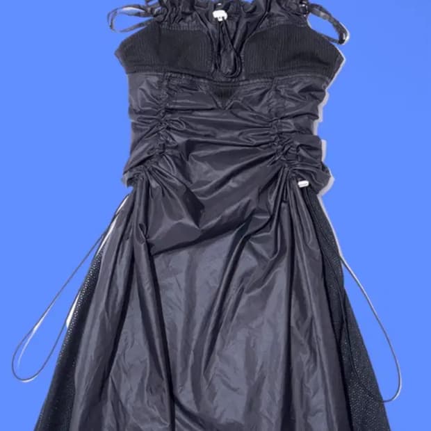shii said 블랙 나일론 버클 드레스 M사이즈 블랙