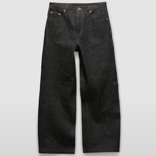 [M] 쿠어 리지드 세미 와이드 진스 인디고 데님 바지 청바지 생지