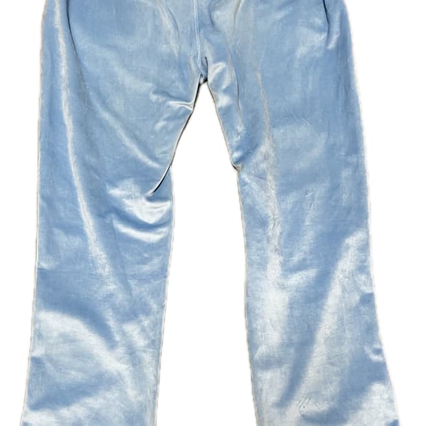 쥬시꾸뛰르 하늘색 엔젤 벨벳바지