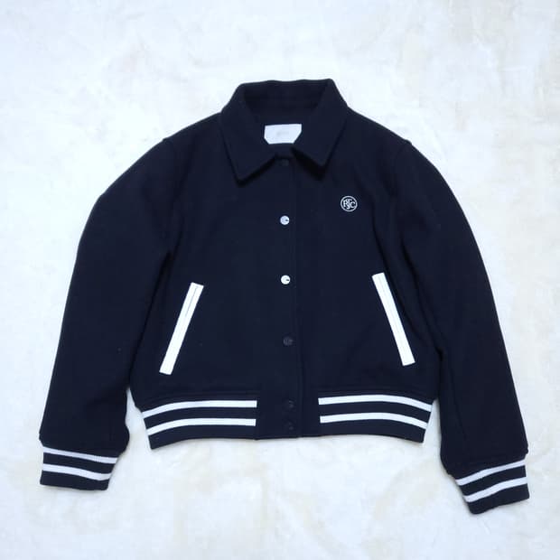 프로젝트 여성 울 바시티자켓 85 네이비