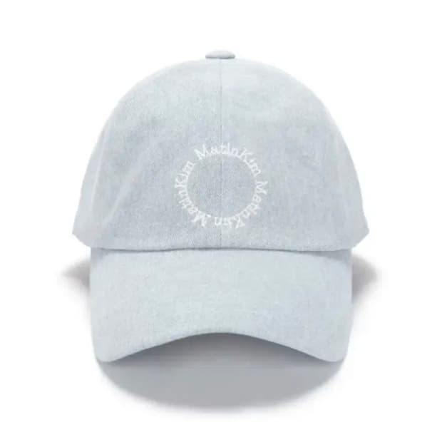 마뗑킴 마카롱 로고 볼캡 스카이블루