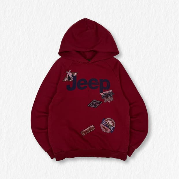 JEEP 후드 버건디