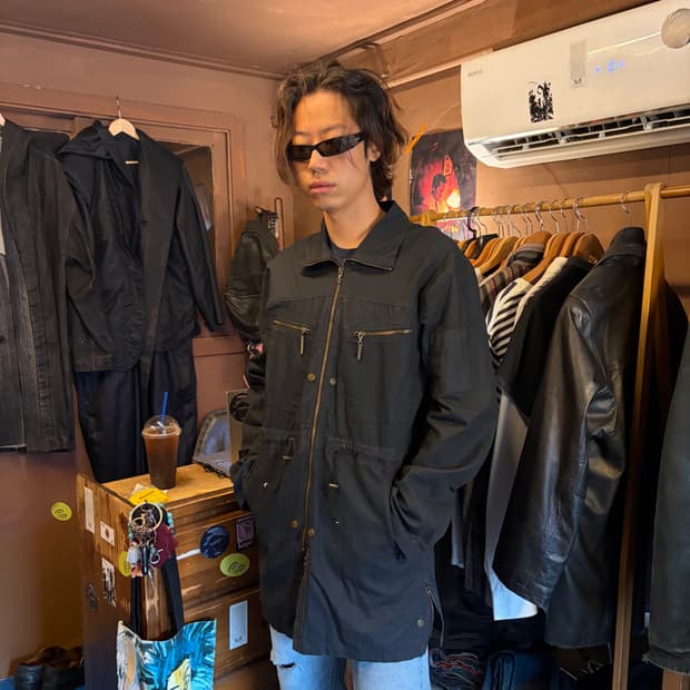 00S JUST CAVALLI 저스트 카발리 밀리터리 워시드 파카