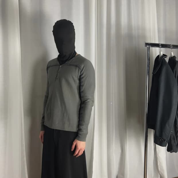 martin margiela 08ss button sweater 48