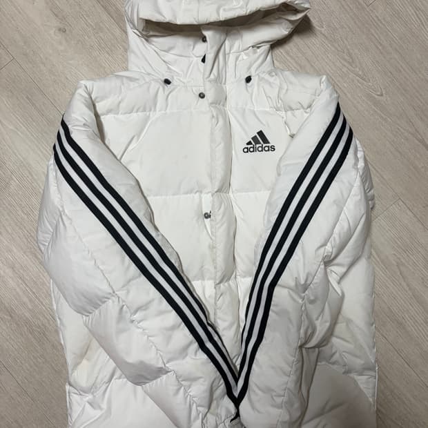 아디다스 화이트 패딩 숏패딩