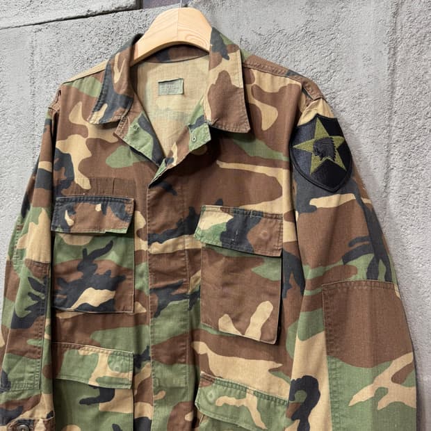 US Army 미군 우드랜드 카모 셔츠 (S)