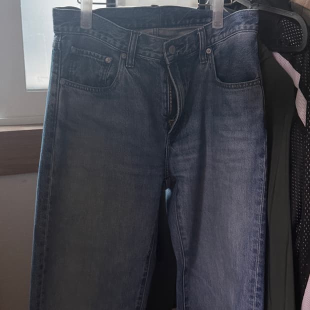 유니클로 470534 레귤러핏 블루 진 31