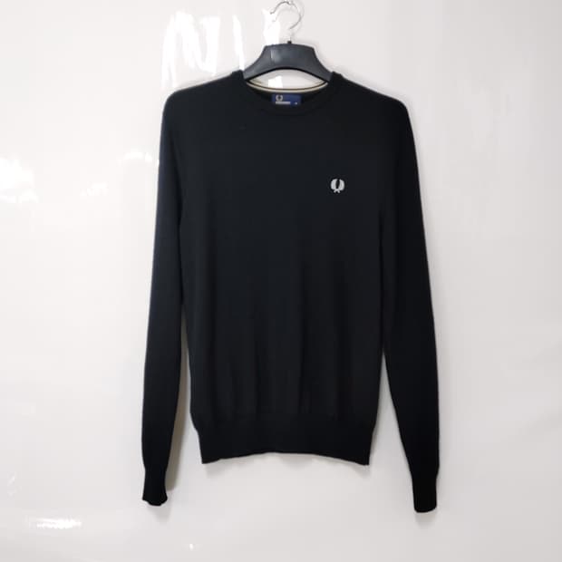 FRED PERRY 프레드페리 메리노울 긴팔 라운드 니트티