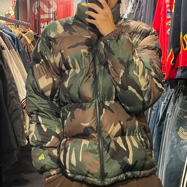 [IM] New Era 뉴에라 카모 리버시블 양면 패딩