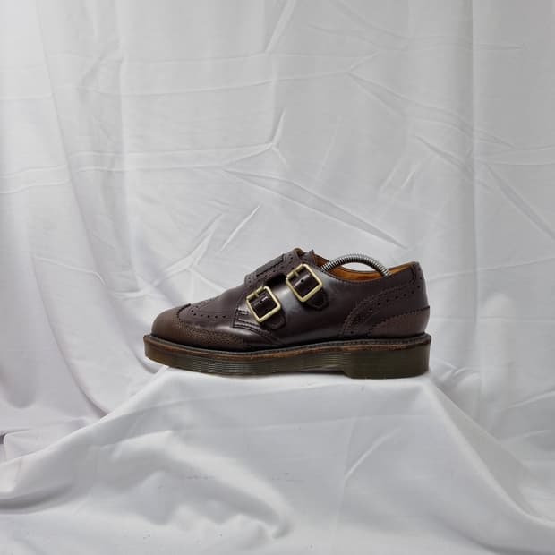 UK6 250 닥터마틴 Carl 칼 더블 몽크 윙팁 구두