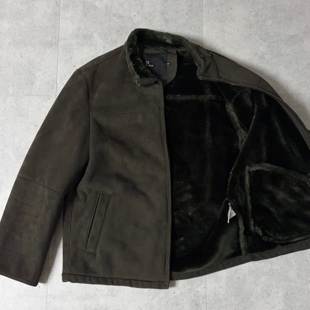 스웨이드 무스탕 자켓