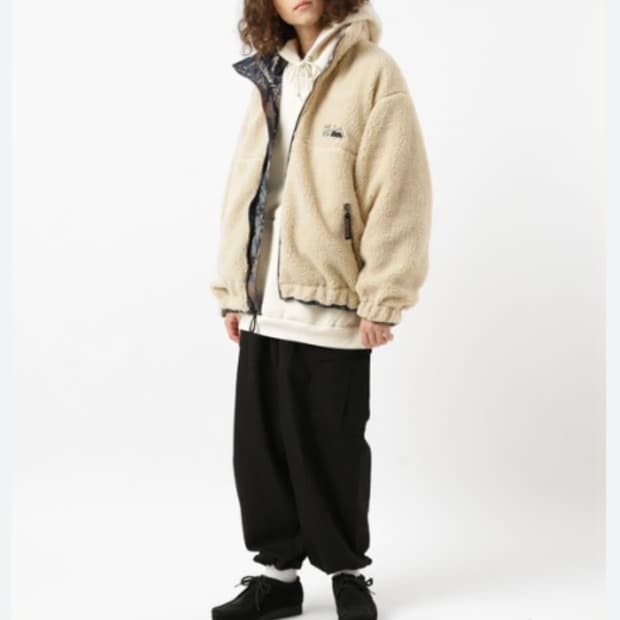 퍼스트다운 리버시블 양털 쉐르파 봄버