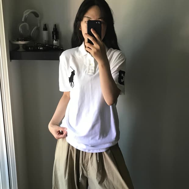 폴로 랄프로렌 빅 포니 화이트 카라티
