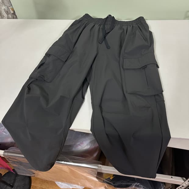 우먼M 안다르 ANDAR 그레이 카고 나일론팬츠