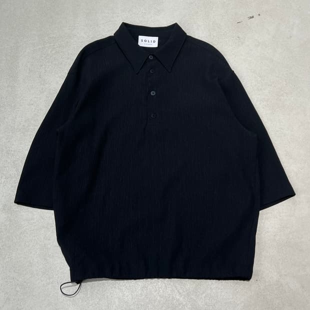 솔리드옴므 플리츠 카라티셔츠 s10722