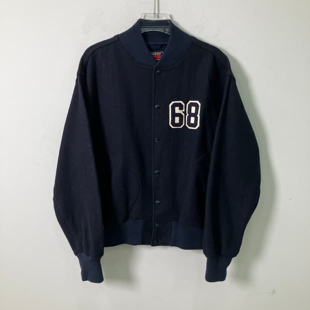 유니온 메이드 네이비 울 바시티 자켓 L