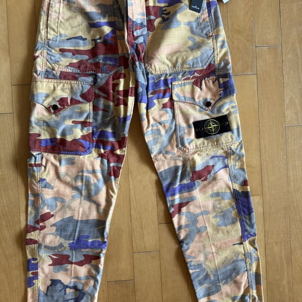 스톤아일랜드 S.I. HERITAGE CAMO 카고 팬츠