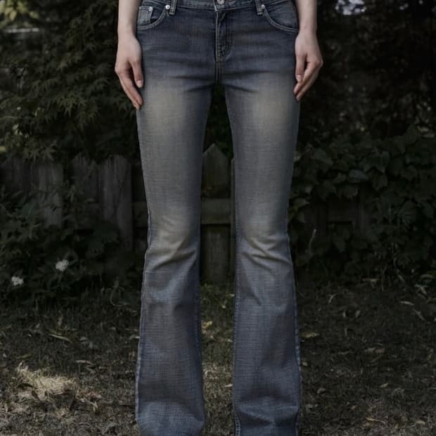 보헤미안서울 부츠컷 데님 블루