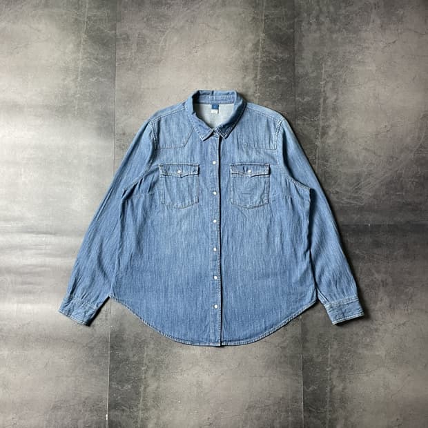 OLD NAVY 올드네이비 빈티지 데님 웨스턴 셔츠 A00737